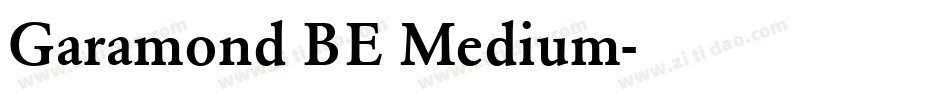 Garamond BE Medium字体转换